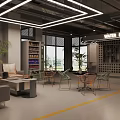 Modern Gym Interior With Fitness Equipment And Natural Light From Large Windows