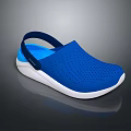Blue Perforated Casual Shoes With White Sole and Blue Strap for Comfortable Daily Wear