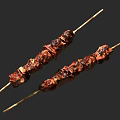 Grilled Beef Skewers Grill 3d model