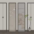 New Chinese Partition Screen 3d model