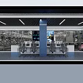 Modern Monitoring Room Interior With Multiple Monitor Screens Control Panels And Ergonomic Chairs