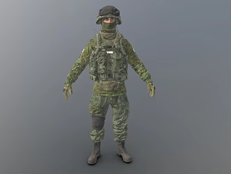 Military Soldier Modern Character Man Paratrooper Character Male Character Warrior 3d model