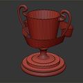 Light Luxury Trophy Award Trophy 3d model