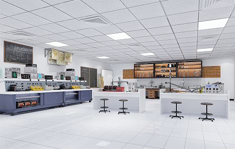 Modern Laboratory Electrical Laboratory 3d model