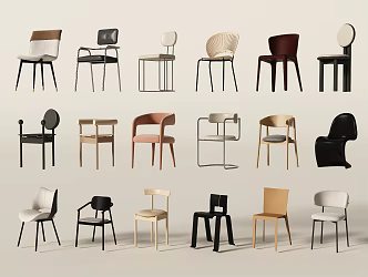 Modern Dining Chair Single Chair 3d model