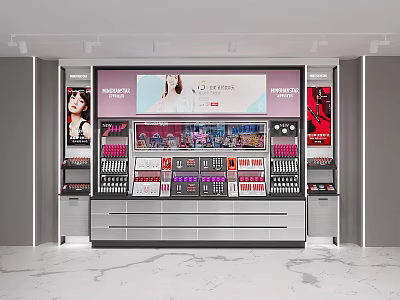 Back cabinet makeup cabinet shelf 3d model