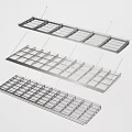 Public Facilities Metal Grid Structure For Drainage And Ventilation Systems 3d model