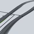 Modern Interchange Viaduct 3d model