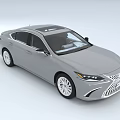 Lexus Silver Sedan With Sleek Design Sunroof And Multi spoke Wheels