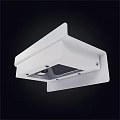 Modern Square White Wall Light With Minimalist Flush Mount Design For Home Interior 3d model