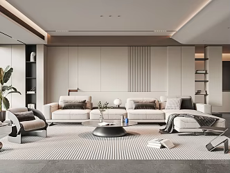 modern living room 3d model