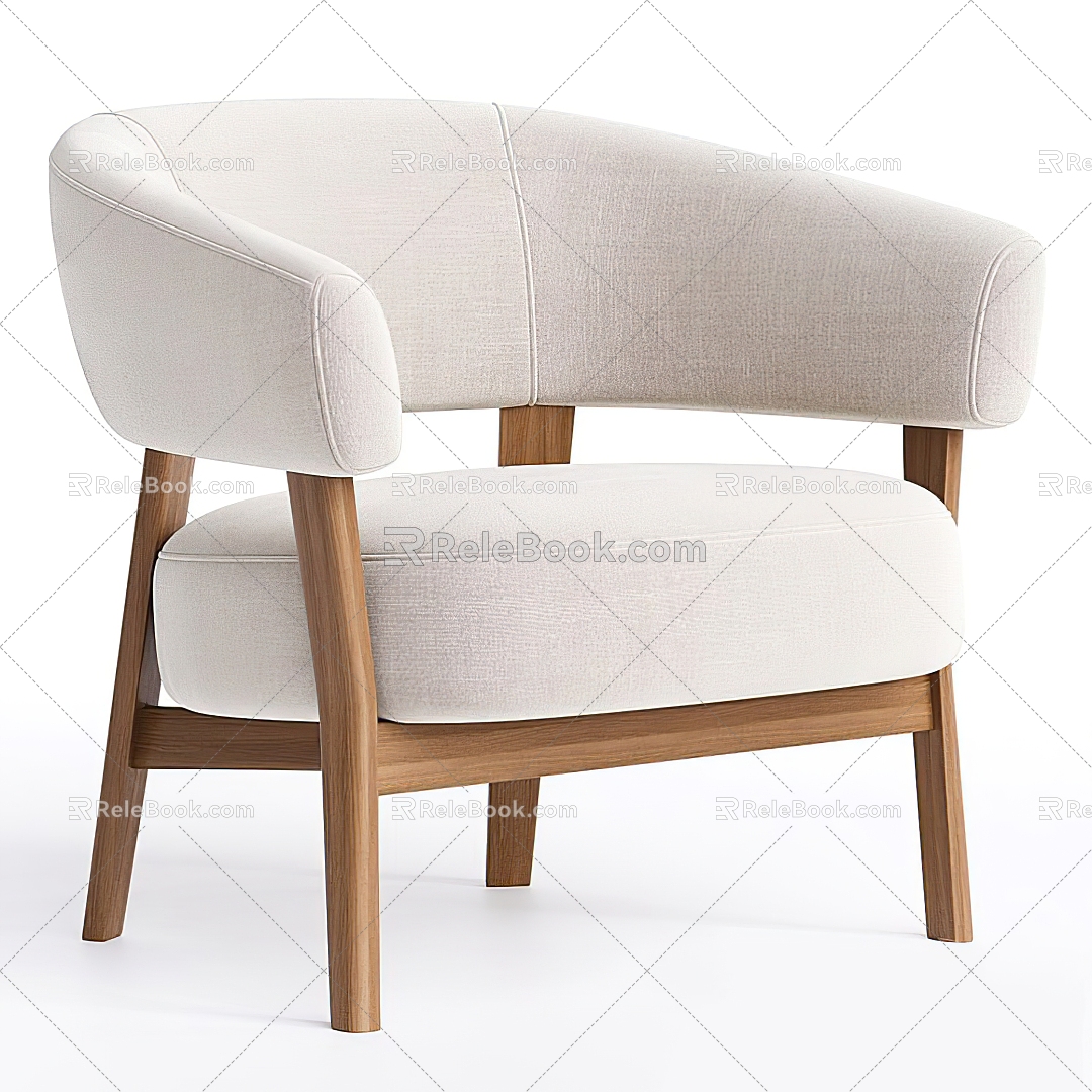 modern sofa chair leisure sofa 3d model