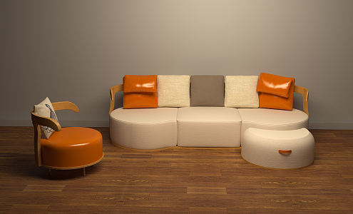 Modern Combination Sofa 3d model