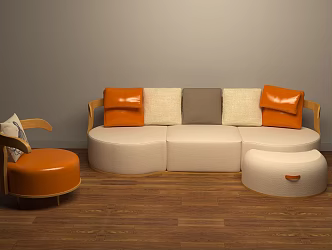 Modern Combination Sofa 3d model