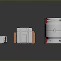 Assorted Colored Equipment Containers With Barrels Storage Boxes And Tool Cases