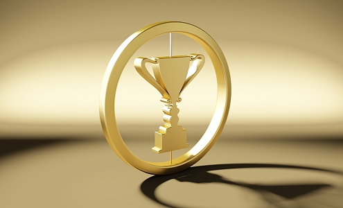 Modern Meichen Creative Trophy Enterprise Commercial 3d model