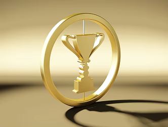 Modern Meichen Creative Trophy Enterprise Commercial 3d model