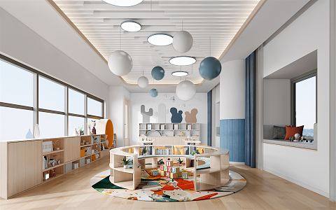 Modern Kindergarten 3d model