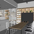 Library Tooling Bookshelf Book Bar Reading Room Magazines Reading Comics 3d model