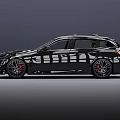 Black Luxury Wagon Car With Modern Design Sporty Wheels And Brown Interior