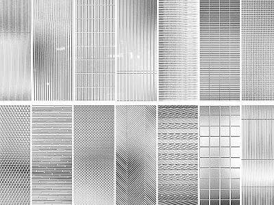 Room Divider Design Ideas With Various Slatted Grid And Textured Patterns 3d model