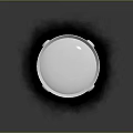 Modern White Cylindrical Air Conditioner Fan With Red Accents And Sleek Design