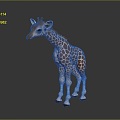 Giraffe Low Model Giraffe African Animal Toy Giraffe Muppet Toy Animal Cartoon Giraffe 3d model