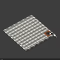 Stylish Striped Square Cloth With Decorative Tag For Daily Household Use