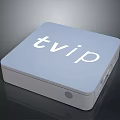 TVIP Media Streaming Box With Square Design And Interface Ports