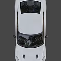 White Sports Car With Black Wheels Red Accents And Sharp Front Design