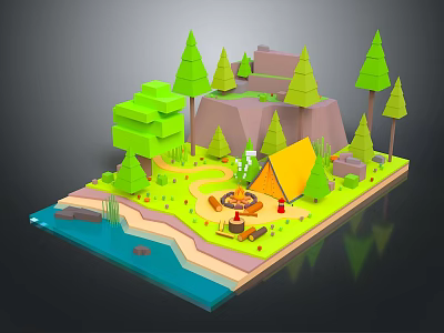 Game Environment Game Scene Fairy Tale Scene Fairy Tale Magic Scene Magic Item Fantasy Scene 3d model