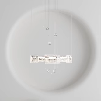 Modern chandelier 3d model