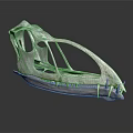 3D Model of Modern Medical Device Framework with Hollow Structure and Textured Surface