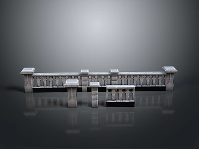 Fence Wall Defense Wall Wooden Fence Iron Fence Floriculture Fence Iron Fence Railing 3d model