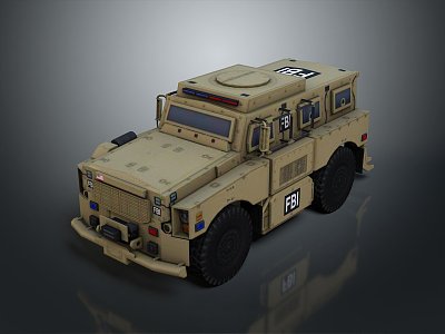 Bulletproof Car Armed Jeep Armed Car Armed Bulletproof Car Military Jeep Off-road Jeep Humvee 3d model