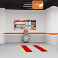 4S Auto Service Center Exterior with Parked Cars and Professional Maintenance Services