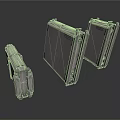 Military Vehicle Storage Cases Featuring Durable Metal Frames And Tactical Design 3d model