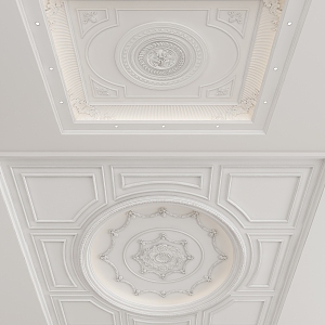 European-style ceiling 3d model