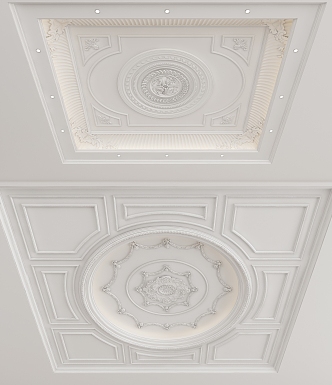 European-style ceiling 3d model