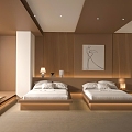 Modern Hotel Rooms 3d model