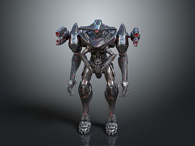 Mech Warrior Mech Soldier Machine Battlearm Mechanical Battlearm Machine Fighter Robot 3d model