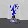 Aromatic Reed Diffuser In Square Glass Bottle With Minimalist Label And Neutral Background