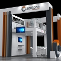 Modern Exhibition Booth 3d model