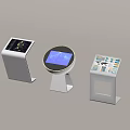 All-in-one advertising machine service machine display screen inquiry machine 3d model