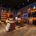Elegant Bespoke Suits Clothing Store Offering Custom Tailoring And Displayed Outfits