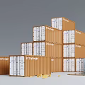 modern container 3d model