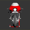 Modern motorcycle two-wheeled motorcycle off-road motorcycle road racing motorcycle 3d model