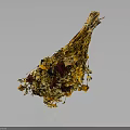 Natural Dried Flower Bouquet With Mixed Colors And Decorative Dried Stems