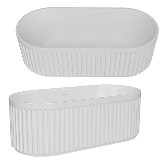 Apple Ceramic Oval Bathtub 18w 3d model