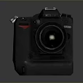 High Quality Professional Black Digital Camera D7000 Model With Detachable Lens 3d model